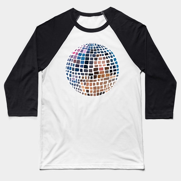 Bad Girl Disco Ball Baseball T-Shirt by Stupiditee